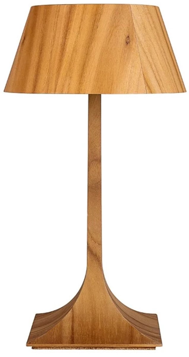 Accord Houten LED Tafellamp Nostalgia | 1X E27 Max 40W | Teak