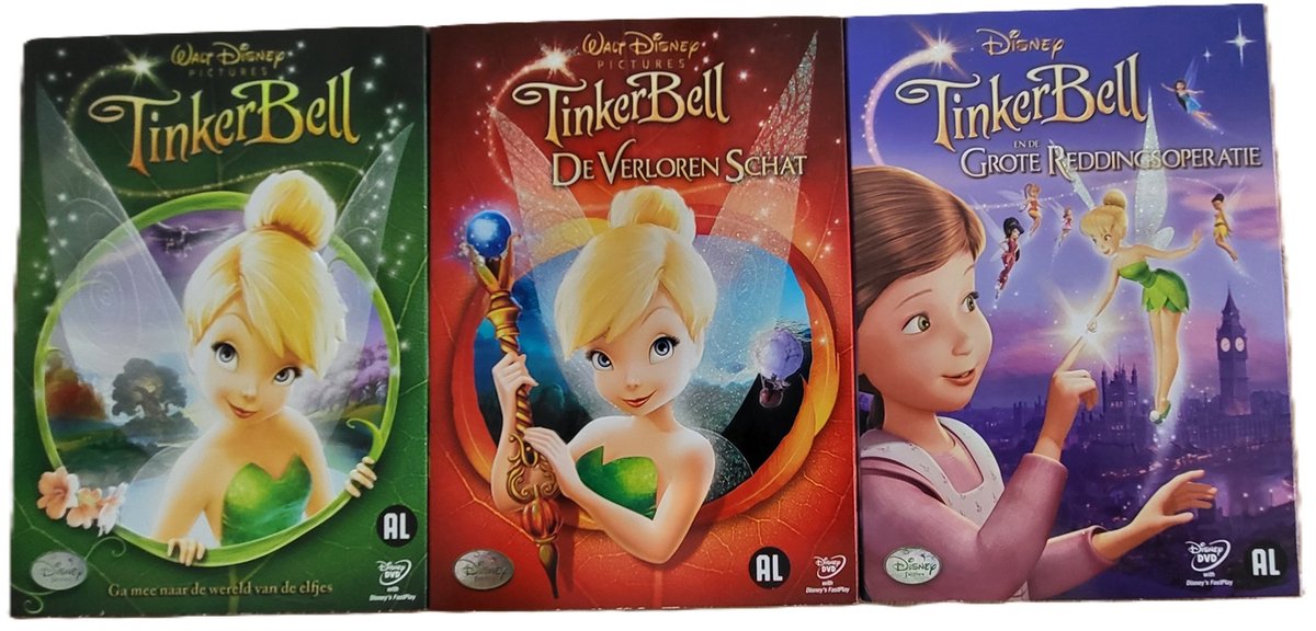 Tinkerbell Trilogy ( als 3 aparte dvd's )