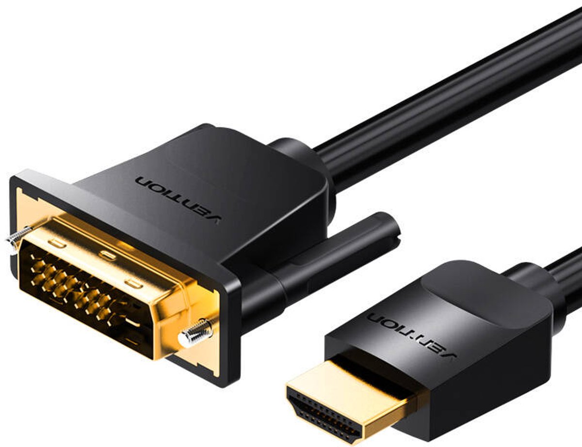 Vention Hdmi Dvi-Kabelleidingen Voor Computermonitor Laptop 3M 4K 60Hz Uhd