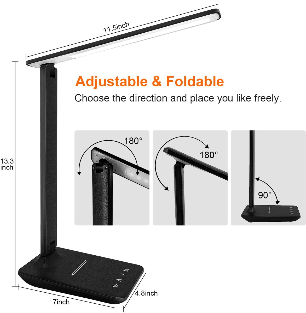 Bureaulamp LED Touch 5 Lichtstanden thumbnail 6