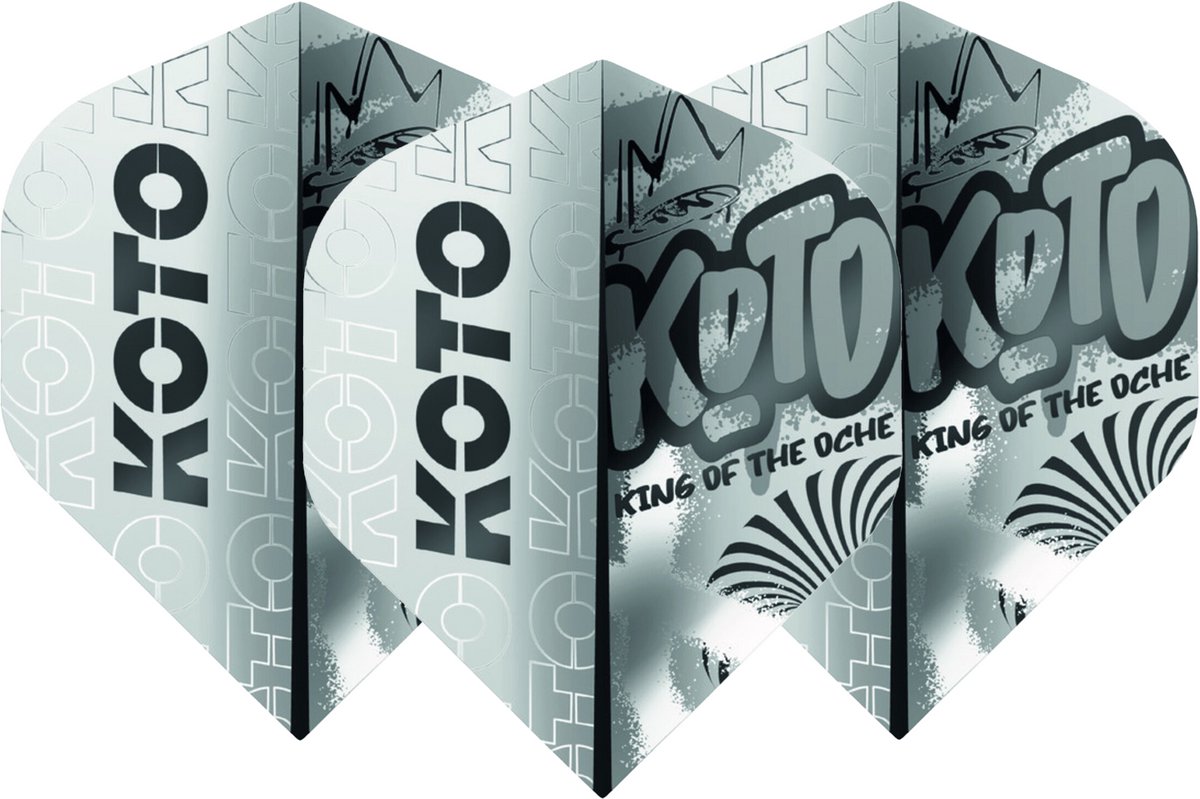 KOTO Rebel Silver NO2 - Dart Flights