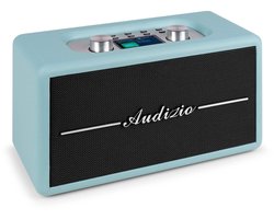 Retro radio - Audizio Tune60 - DAB radio met Bluetooth - Vintage look - DAB+ en FM - Blauw