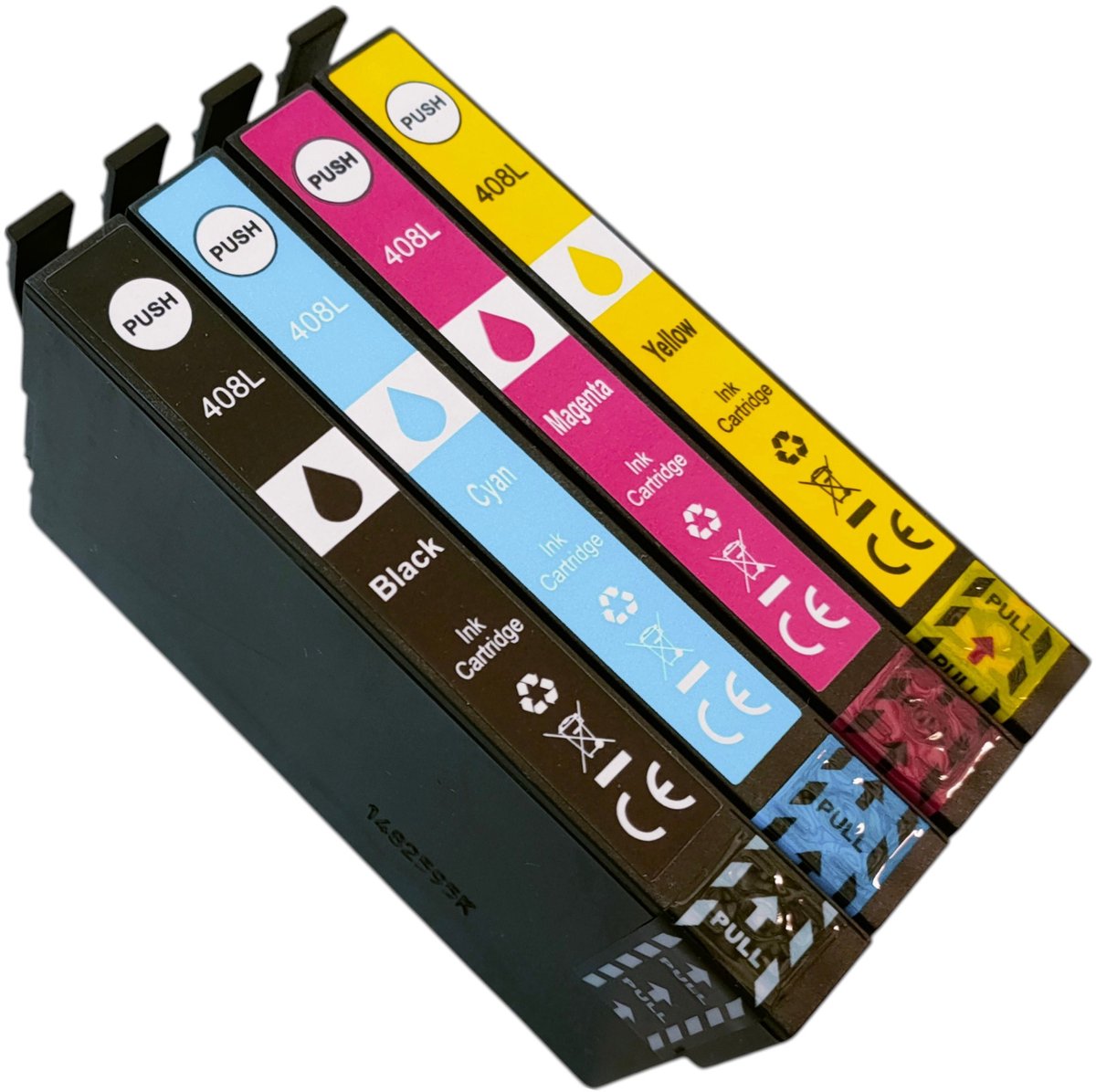 KATRIZ® huismerk voor Epson WorkForce Pro WF-C 4810 DTWF /WorkForce Pro WF-C4310DW | 1 set 408L Zwart, Cyaan, Mangenta, Geel- 4stuks