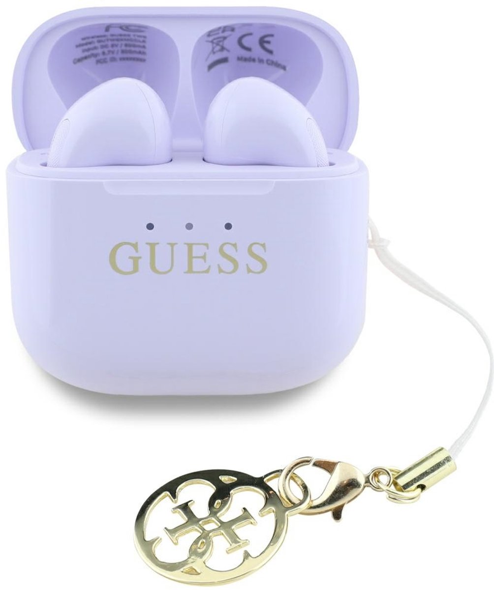 Guess Draadloze Hoofdtelefoon Tws Voor Iphone 15 14 13 12 Logo En Charms