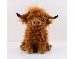 Simulatie Highland Cow Knuffel – 30 cm – Zachte Pluche Hoogland Koe – Schotse Hooglander Knuffel – Cadeau voor Kinderen, Jongens en Meisjes Zachte en realistische Hooglander knuffel Deze knuffel is geïnspireerd op de Schotse Hooglander