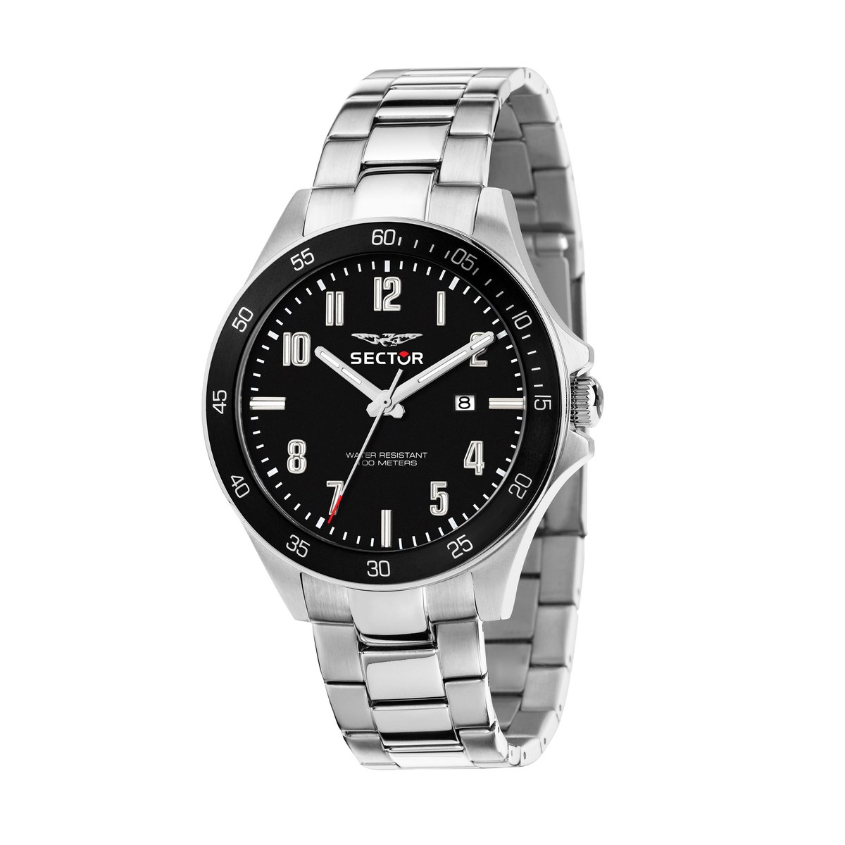 Sector - No Limits - R3253161054 - Watch - collection 230 - Zilverkleurig - Zwart - Herenhorloge - 43 MM