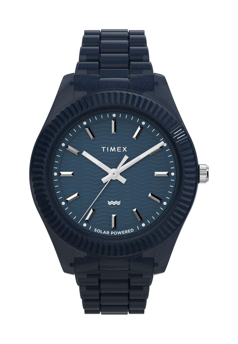 Timex Timex Legacy Ocean Solar Quartz Analog Blauw Case: 100% Recycled Material | Armband: 100% Recycled Material 42 TW2W56200YH