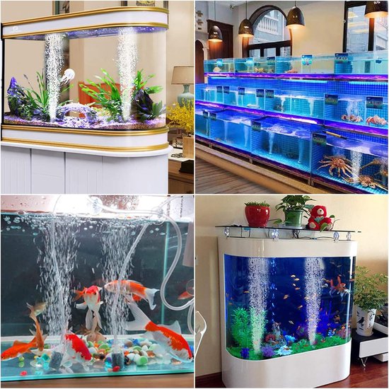 Luchtpompje Aquarium - Aquarium Zuurstof Pomp - luchtpompje - USB Mini Aquarium Luchtpomp - 1W Energiebesparende Beluchter - Draagbare Aquarium Luchtpomp - Met luchtsteen en siliconen slang - Zwart