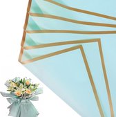 28 vellen/7 kleuren dubbelzijdige matte bloem inpakpapier, multi kleuren waterdichte bloem wrap rol, cadeau bloemen boeket verpakking papier bloemist benodigdheden voor Moederdag Valentijnsdag 23 x 23 in