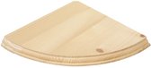 Anika Zwevende Houten Hoekplank 28.5 x 28.5 cm - Onbehandeld - Zelf te Verven of Lakken - Inclusief Bevestigingsmateriaal