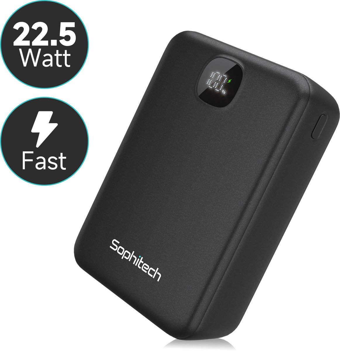 Sophitech Powerbank 30.000 mAh - 22.5W Snelladen - Sophitech - €29,99