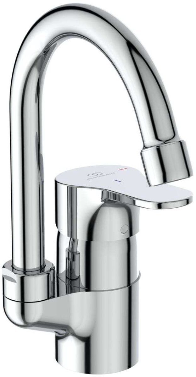 Ideal Standard Cerabase - Wastafelkraan met waste Click-Clack, Blue Start, chroom BC837AA