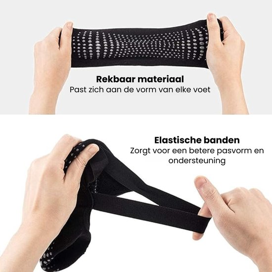 Malinsi® 3-Pack Yoga Sokken Antislip Dames - Pilates Yogasokken - Ballerina Pilatessokken - Ballerinas - Ballet van Merkloos — afbeelding 3