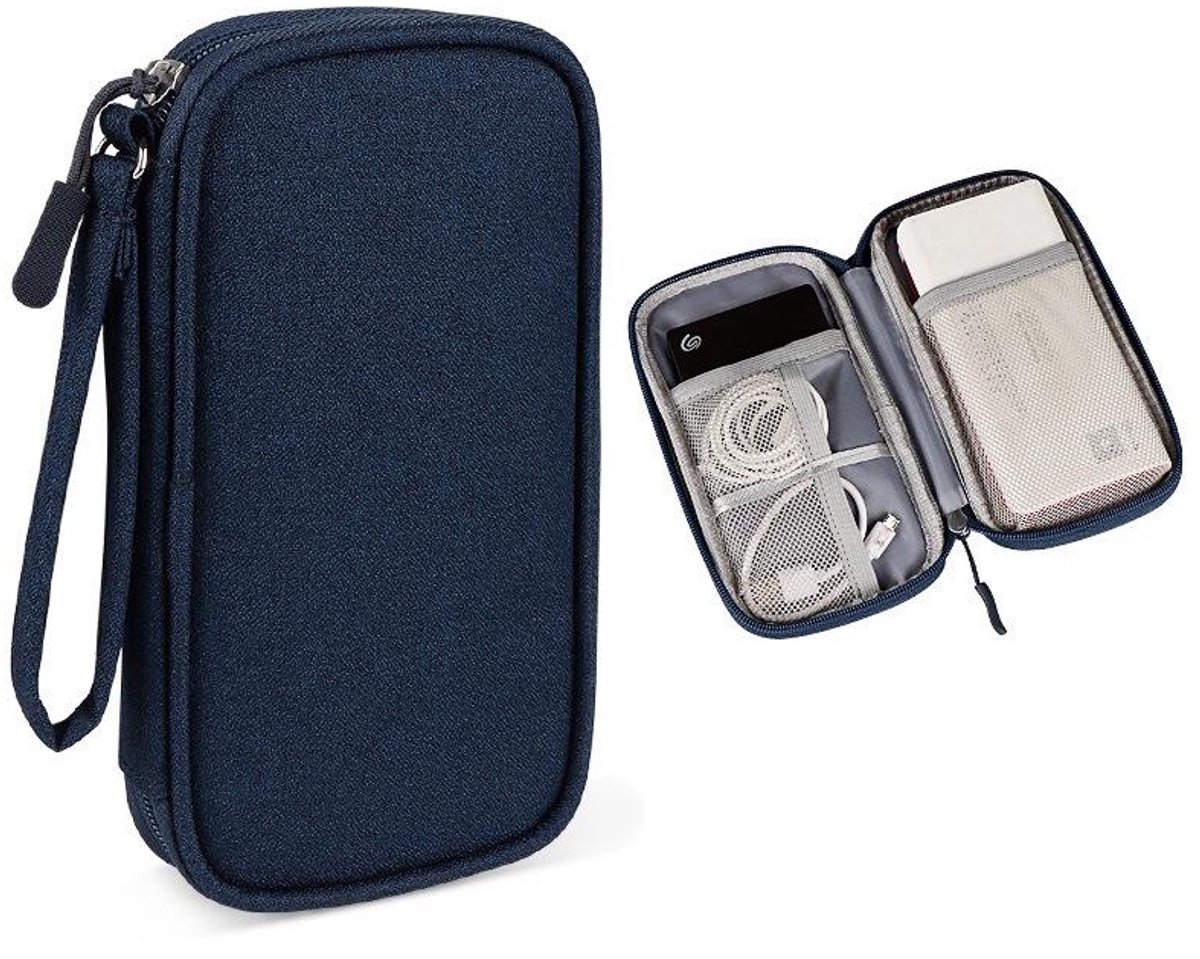 Travel Organizer - Blauw | 19 x 11 x 3,5 cm | Nylon/Polyester | Reisorganizer / Tas Organizer | Fashion Favorite