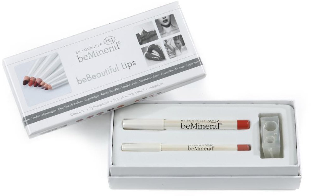 beMineral beBeautiful Lips-Kit - DUSTY ROSE