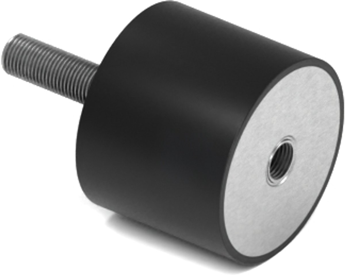 Rubbermagazijn - Trillingsdemper Type B 25x20mm - M6 - Set 10 stuks