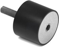 Rubbermagazijn - Trillingsdemper Type B 25x20mm - M6 - Set 10 stuks