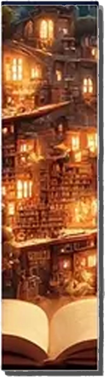 Fantasy Boekenlegger – Bladwijzer – Magisch Design – Enkelzijdig – 15x4 cm – Stevig Karton – Boekenaccessoire