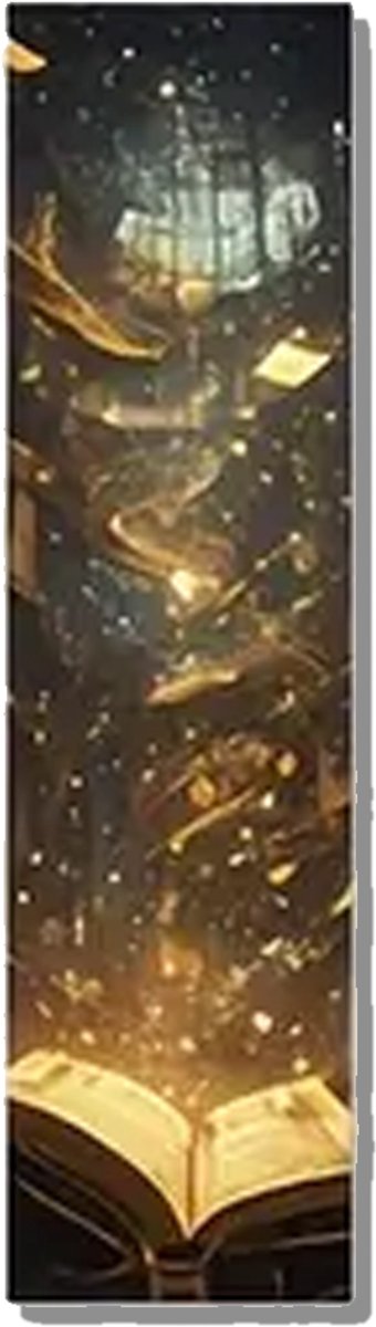 Fantasy Boekenlegger – Magisch Design – Enkelzijdig – 15x4 cm – Stevig Karton – Boekenaccessoire