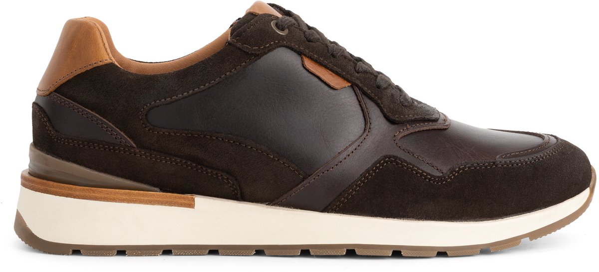 Travelin' Dalton Heren - Sneakers - Leer - Donkerbruin