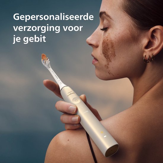 Philips Sonicare DiamondClean Prestige 9900 - Elektrische tandenborstel met SenseIQ - AI- Champagne - HX9992/11