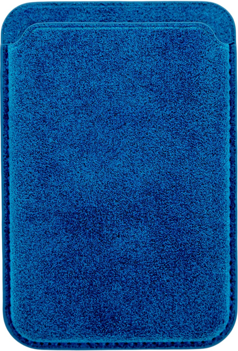 Veltrixx Apple iPhone – MagSafe Wallet – MagSafe Pasjeshouder – Alcantara – Sapphire Blue
