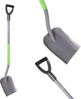 KADAX Metalen schep, zandschep, schep met ergonomische steel, voor tuin