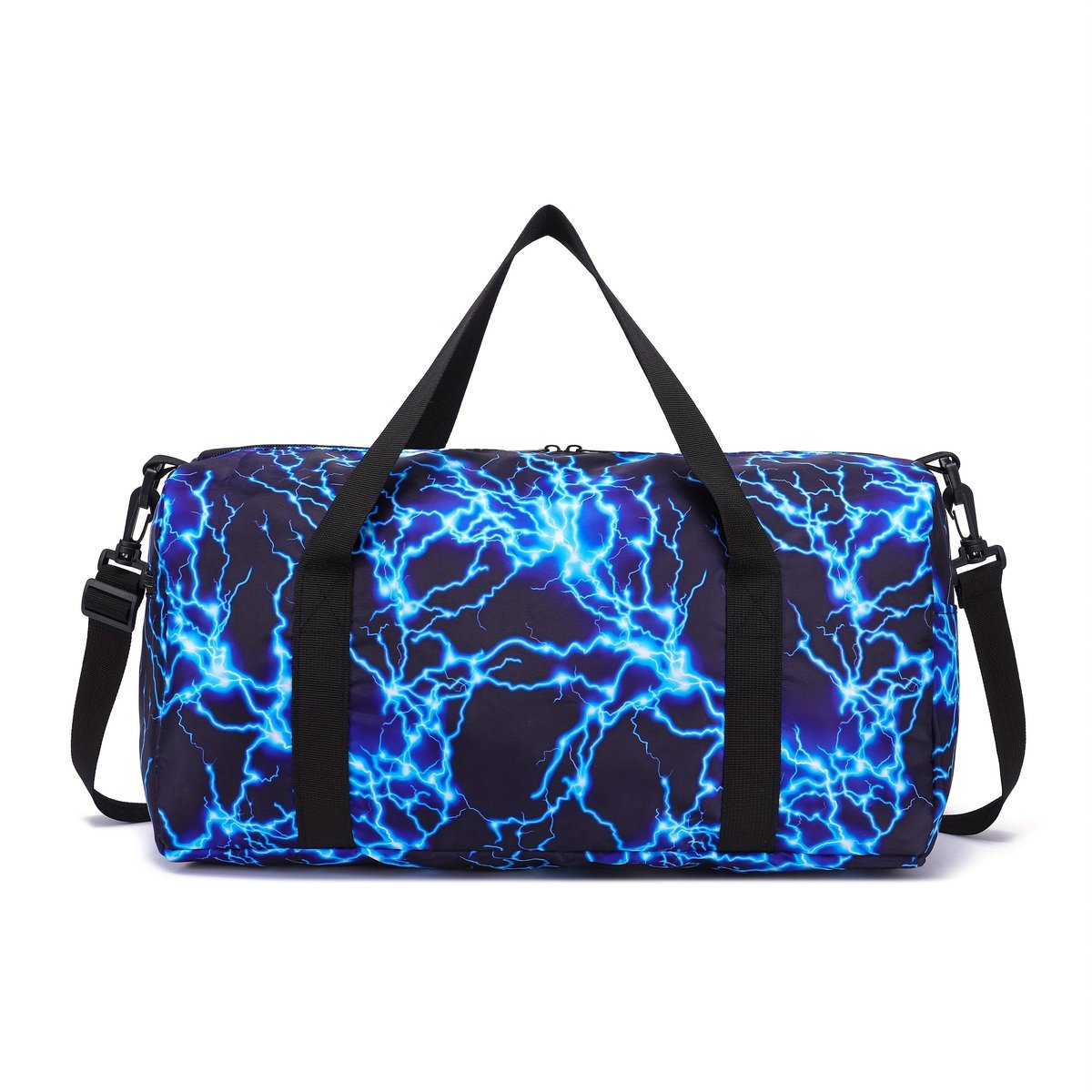 Bliksem Reistas Kind | Bliksem Sporttas Kind | Bliksem Weekendtas | Handbagage Kind Vliegtuig | 25 Liter | Sporttas Jongens | Weekendtas met Bliksem | Blauwe Kindertas Peuter | Tas voor Logeren of Vakantie | 24x20x45 cm