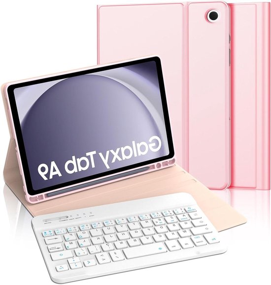 TECURS Toetsenbord beschermhoes AZERTY voor iPad Air 5 2022/Air 4 2020