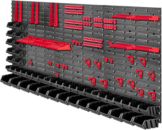 KADAX Groot gereedschapswandrek, 174 x 78 cm, opbergsysteem van robuust