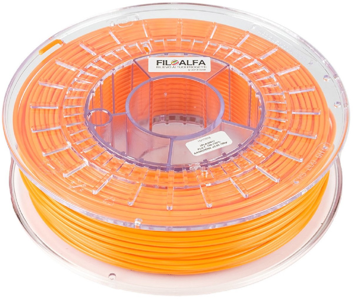 FILOALFA 2PLA30017 3D-printmateriaal Polymelkzuur Oranje 700 g