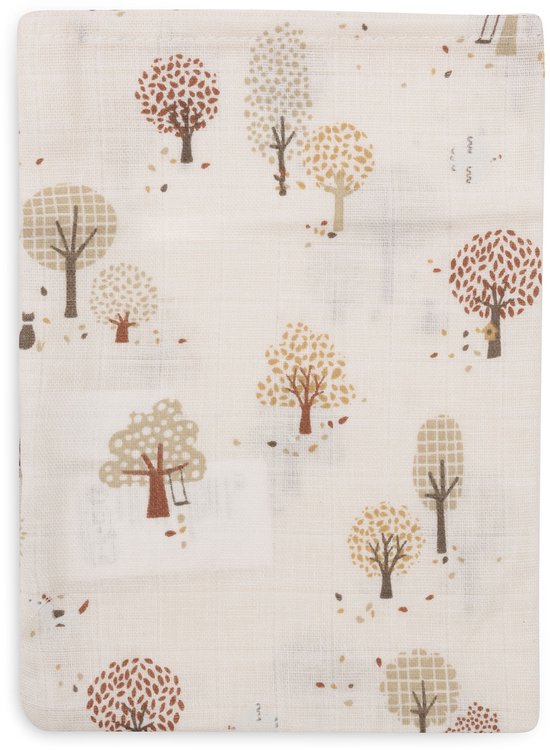 Jollein Hydrofiele Washandjes 15x20cm - Tiny Park - Katoen - 3 Stuks — afbeelding 2