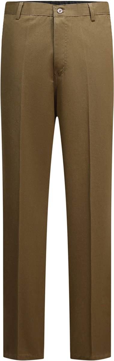 Allthemen Heren Effen Rechte Pij Hoge Taille Comfortabele Broek - Vier Seizoenen - 3XL