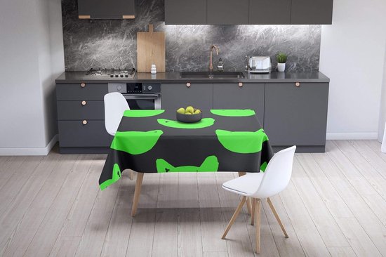BABAK - Plaid met kussens - Groen - 140 x 210 cm - Polyester | Leen Bakker