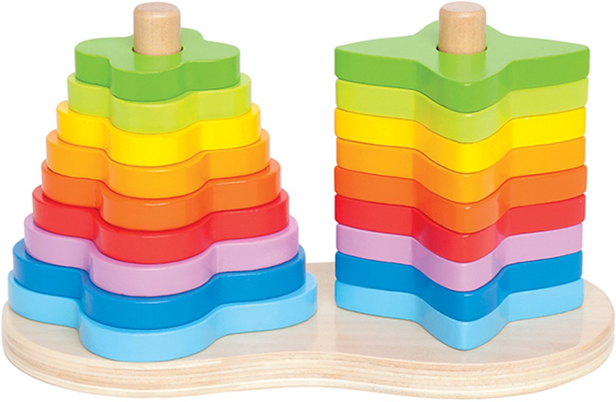 Double Rainbow Stacker - Hape - vanaf 12 maanden