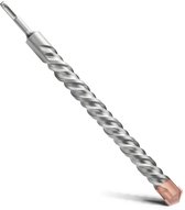 25 x 350 mm met dubbele helix voor boorhamer in beton, steen, natuursteen