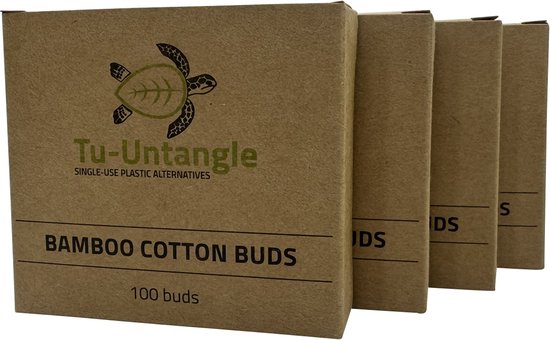 300 cotons-tiges en Bamboe | Cotons-tiges en Bamboe biodégradables | Option naturelle et durable | Respectueux de l'environnement