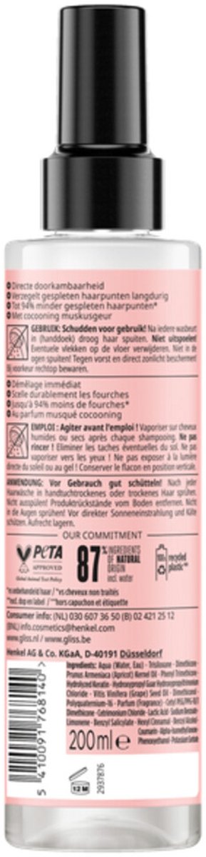 Gliss Kur - Conditioner - Anti-Klitspray - Split Hair Miracle - 200ml