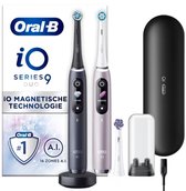 Bol.com Oral-B Special Edition iO - 9 - Roze en Zwart - Elektrische Tandenborstel - Duopack aanbieding