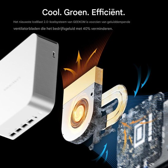 Geekom A8 Max mini pc - 32GB DDR5 - 2TB SSD - AMD Ryzen 9 8945HS
