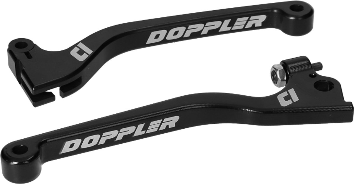 Koppeling / remhevel set Doppler voor Derbi Senda zwart