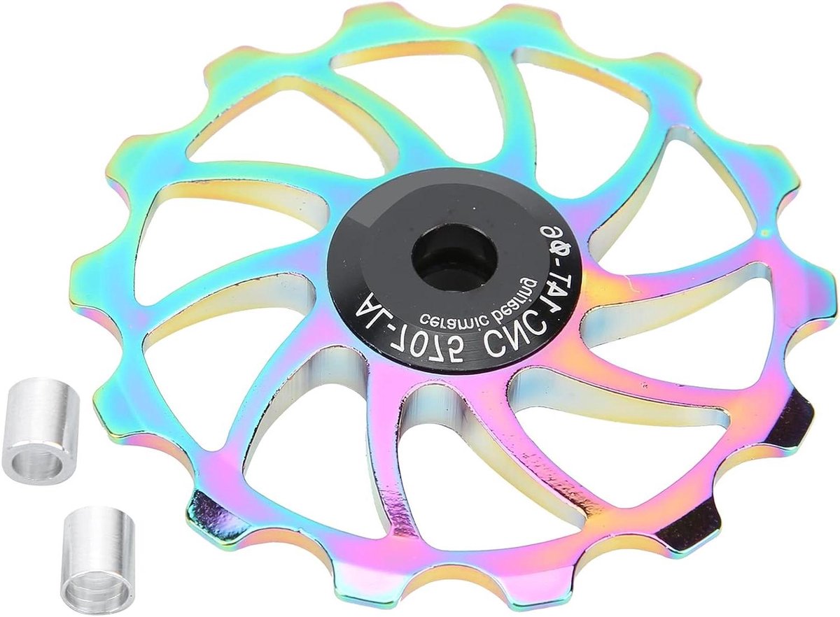 Allecto Plus - Fiets Achterwielgeleiderwiel Fiets Achterderailleurswiel Geleiderol - Fietsaccessoire met 14T voor soepele rit