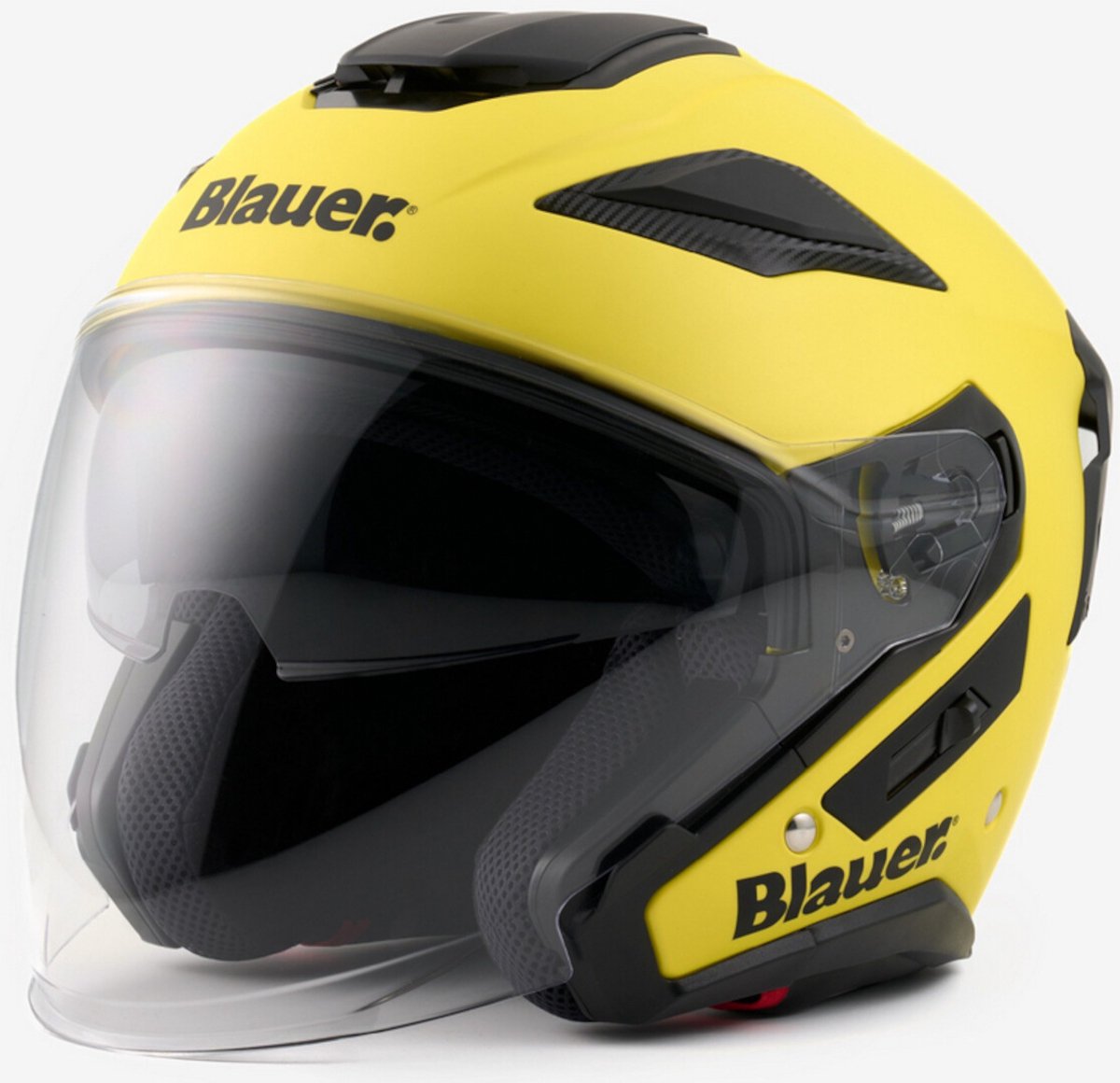 Blauer JJ-01 Monocolor Mat Geel Jethelm - Helm