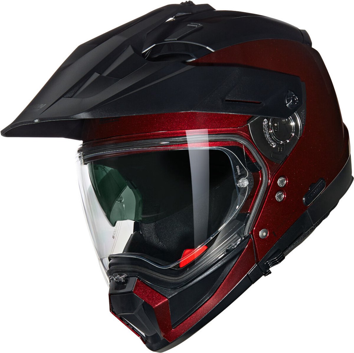 Nolan N70-2 X 06 Classico Nobile 321 Visceraal Rood Zwart Glossy Multi Helm - Maat L - Helm