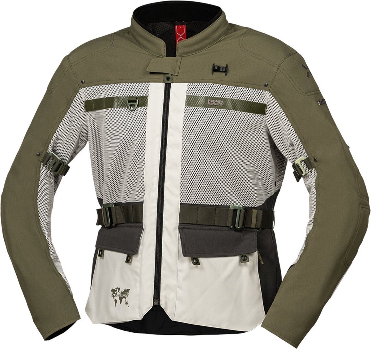 IXS Venture-BigAir 1.0 Olijfgroen Textiele Motorjas - Jas