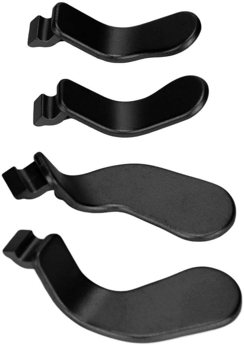 Allecto Plus - Roestvrijstalen controller peddels voor Xbox One Elite Series 2 - Zwart