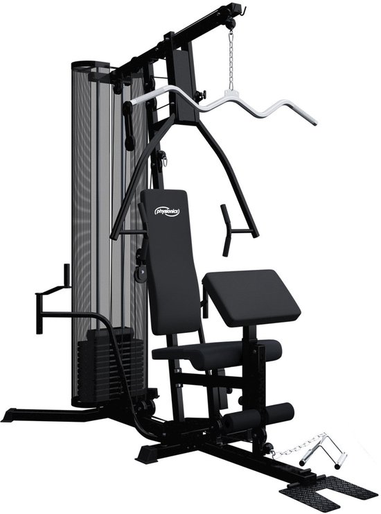Physionics Krachtstation - Complete Homegym - Met 66 kg Gewichten