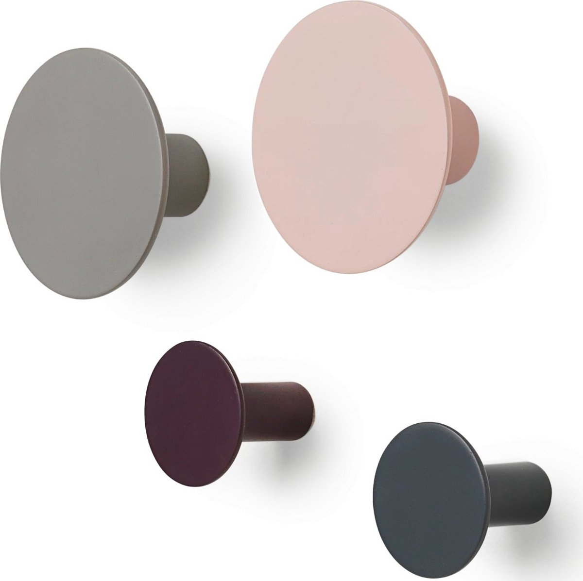 Blomus PONTO Wandhaken - Set van 4 - Multicolor