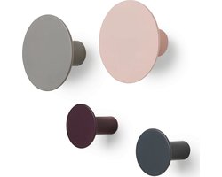 Blomus PONTO Wandhaken - Set van 4 - Multicolor