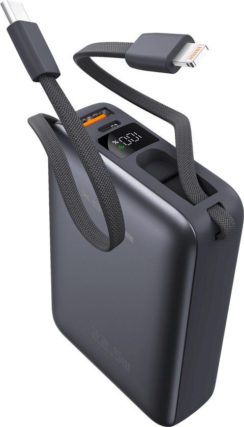 Xssive PB46 Powerbank 20000 mAh met Ingebouwde Kabels - Xssive - €44,99